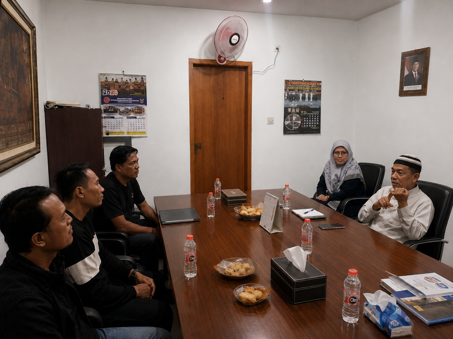 Koordinasi dan Rapat Bulanan Bersama Pembina YLBH Cakra Elang Jawa Bapak Ahmad Touwil, S.E., M.Si.